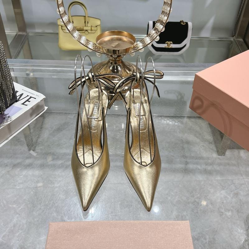 MIUMIU 2025 Sandals of the rear strap of spring and summer