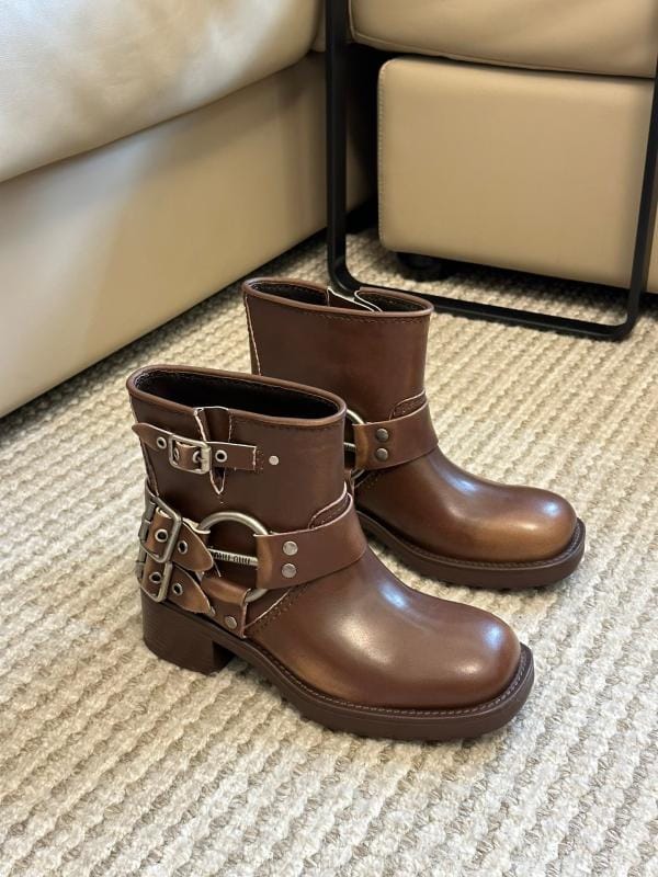 Miu Miu Miu Popular Knight Boots Classic Color
