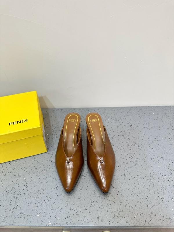Fendi 2024 New Gold Double F Hollow Slim Talon High Talon Pantres