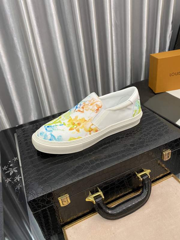 LV Louis Vuitton 2021 relaxed shoes on trendy canvas