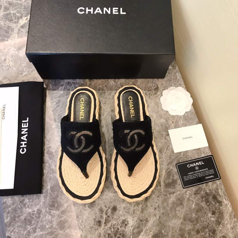 Chanel 2022 Spring and summer new fishermen of double C hemp rope fishermen