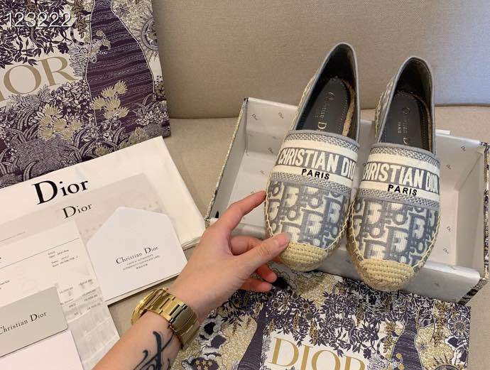 Dior Pattern Jacquard Broidered Fisherman Shoes