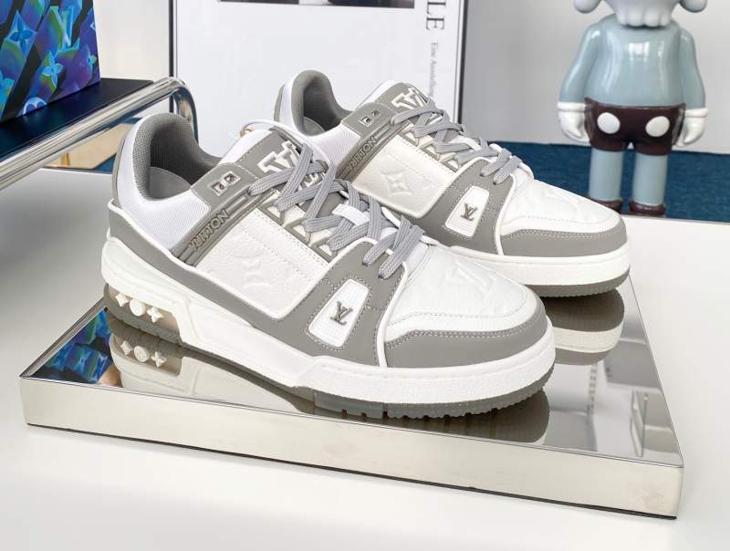 LV Gray trainer sports shoes for men