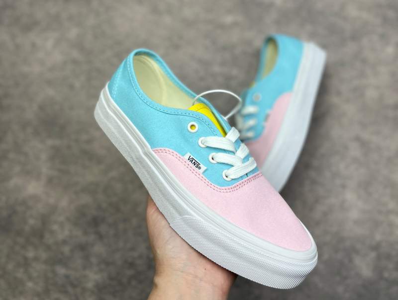 Vans New Milk Blue Taro Purple Color Blocking Shoes For Women