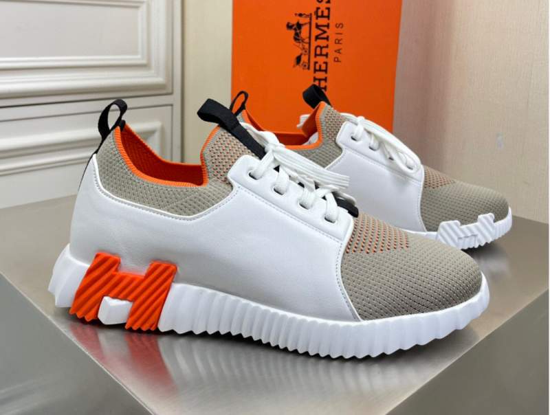 Hermes relaxed shoes of high -end men flying sports