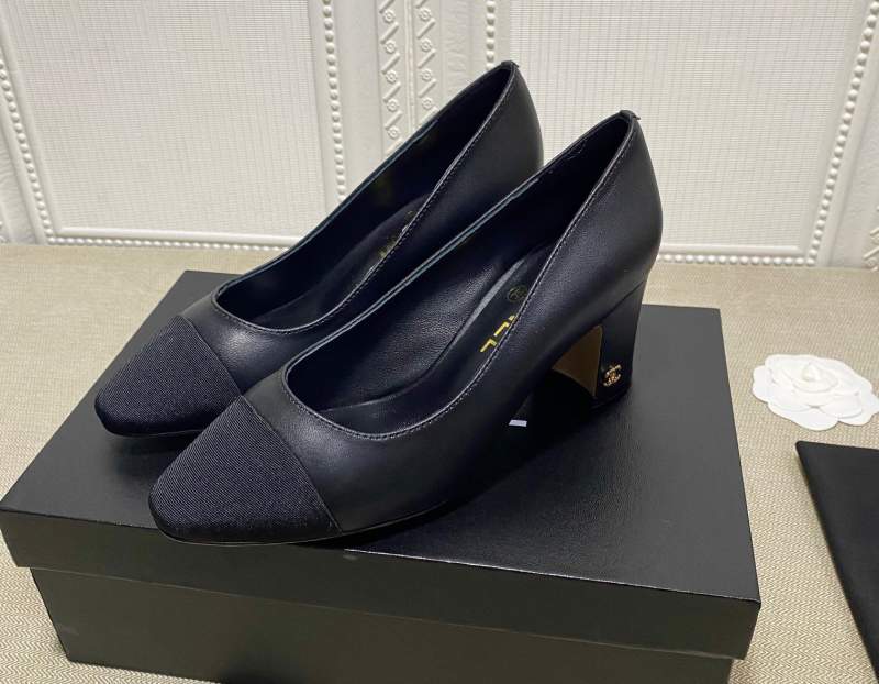 Chanel Spring and classic summer blocking high heels