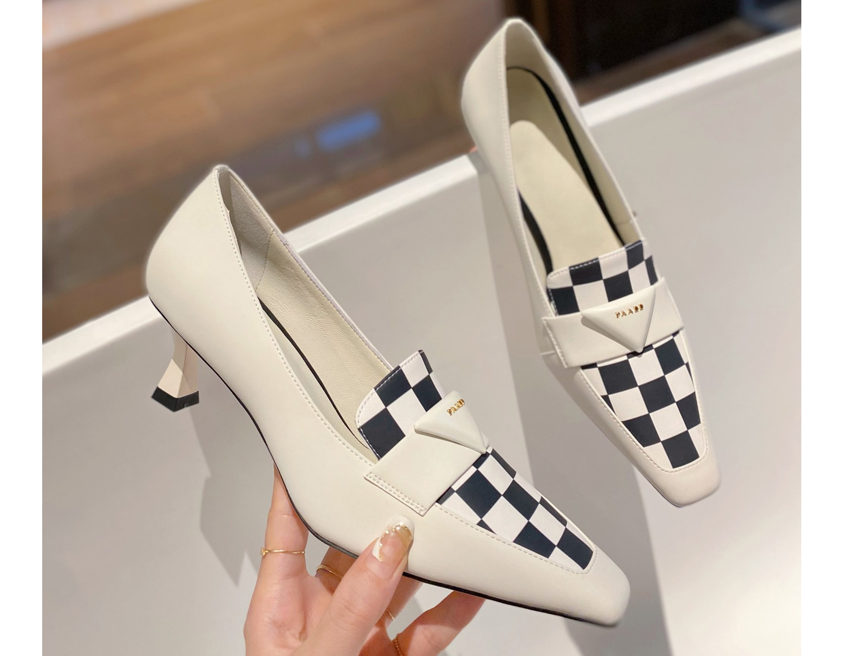 2022 Spring and Summer Popular New Product Prada (Prada) Fashionable Classic High-Tal Theel Shoes