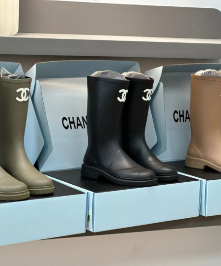 Chanel counter upgraded version of long rain boots