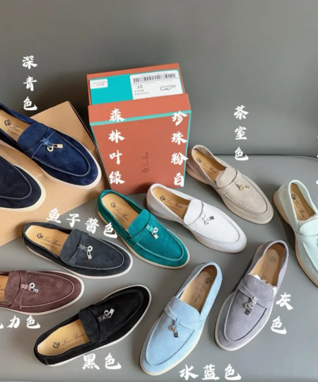 Upgraded version of loro piana women loafers