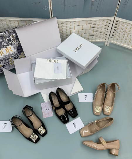 Dior DIOR counter new hardware buckle Mary Jade shoes