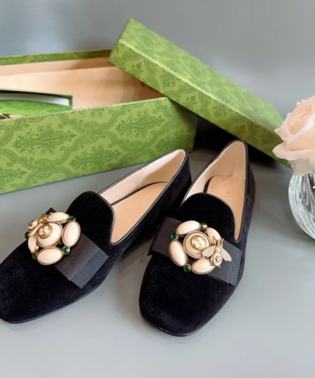 Gucci Judie Suede Flat Loafers​ (2)