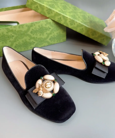 Gucci Judie Suede Flat Loafers​ (4)