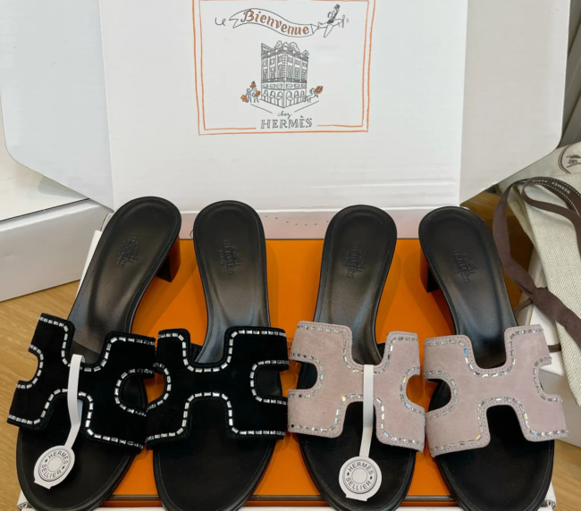 High heel classic sandals copy brand slides