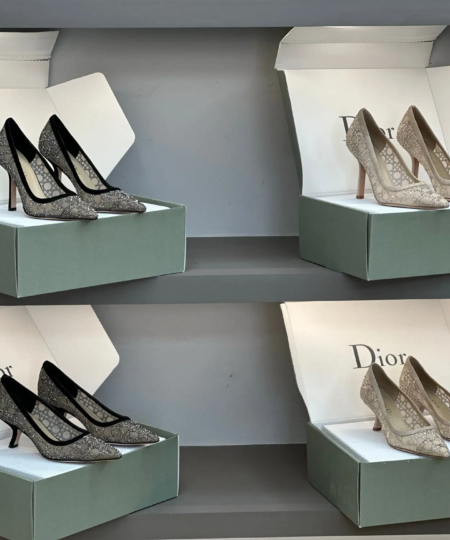Dior 2025 "Crystal Fairy" Diamond Mesh High Heels