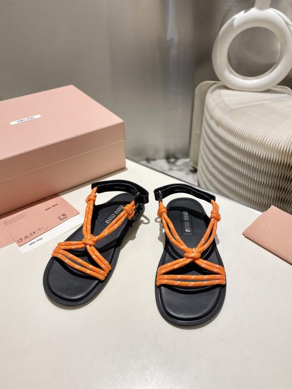 Miu Miu Miu 2025 Summer Beach Sandals