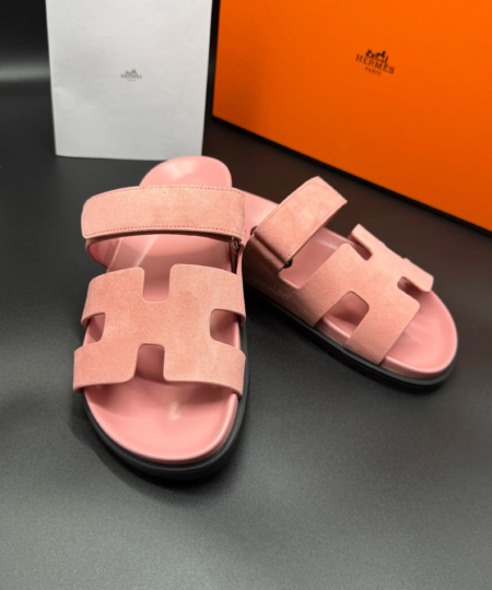 Hermes-Inspired Leather Slippers