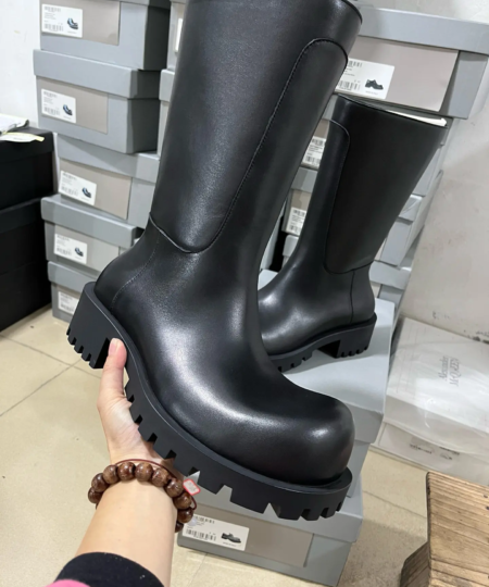 BALENCIAGA HUMMER Men's Black European Python Boots
