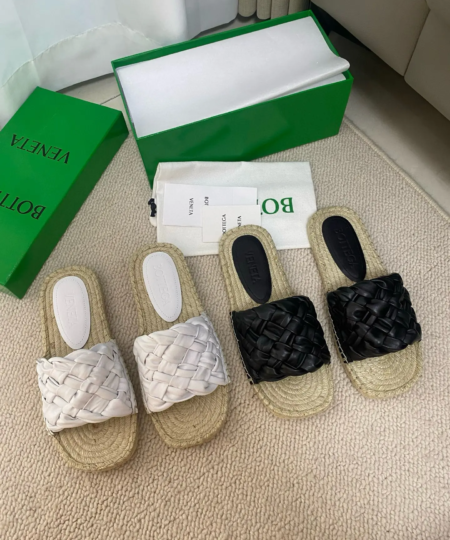 Bottega Veneta BV New Diamond Wide Strip Women Sandals