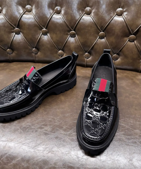 【GUCCI】Original Private Model Development Men's Fashion Classic Loafers (3)