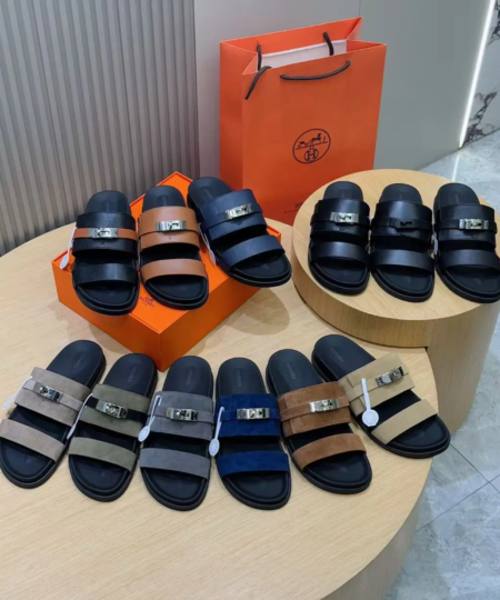 Hermes "H" Men's Slippers