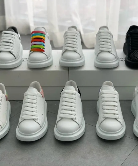 High-quality Version Of McQueen White Sneakers