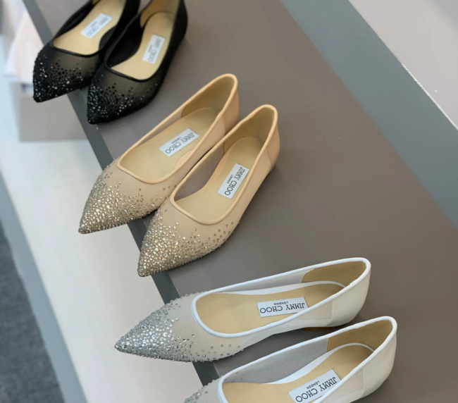 Jimmy Choo-Inspired Sand Net High-Silk Diamond Summer Goddess flat shoes sandals