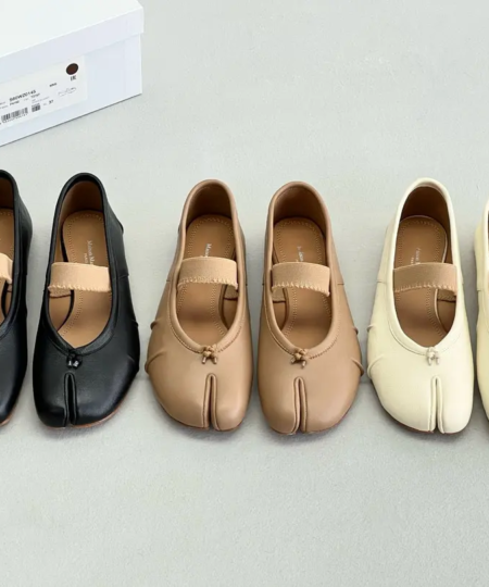 Maison Margiela Wrinkled Toe Sliding Shoes