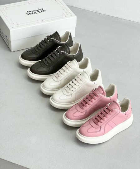 McQueen upgraded German White Training Shoes