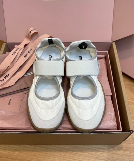  Miu Miu Spring-Summer Mary Jane Velcro Sneakers (1)