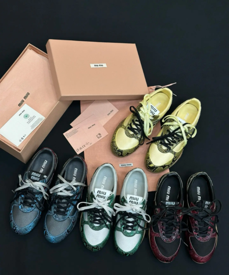 Miu Miu Spring/Summer Snakeskin Desert Shoes