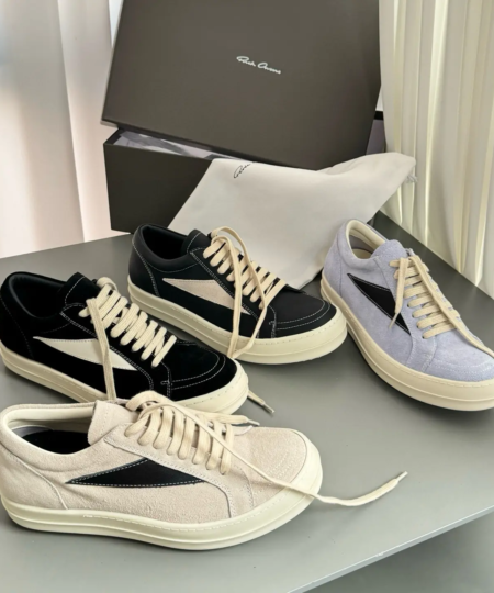 Rick Owens Vintage Leather/Suede Sneakers