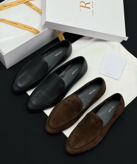 The Row Simple Retro Loafer Shoes