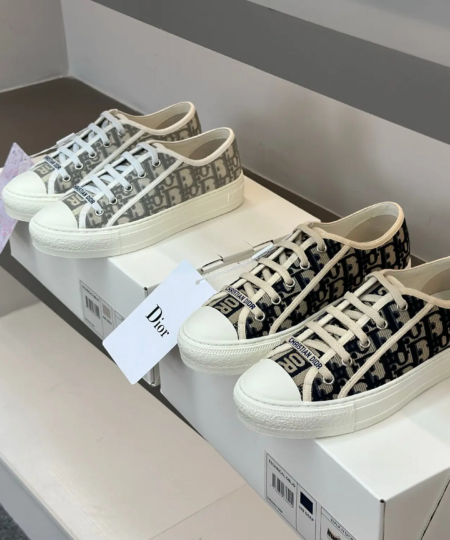 DIOR-Inspired Classic Casual Canvas Shoes