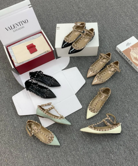 Valentino two-band flat shoes