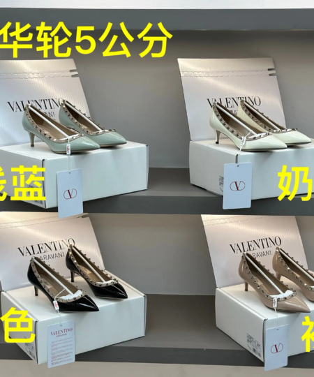 Valentino VT series Patent leather surface Short heels