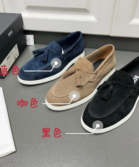 BOSS men's new foot tassel loafers (1)