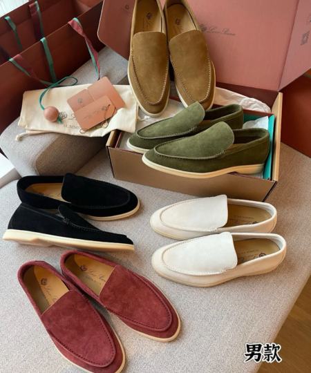 LoroPiana Men's White soled Shoes (1)