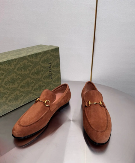 Original single quality, GUCCI Gucci classic style, fashionable retro and simple style leather shoes (78)