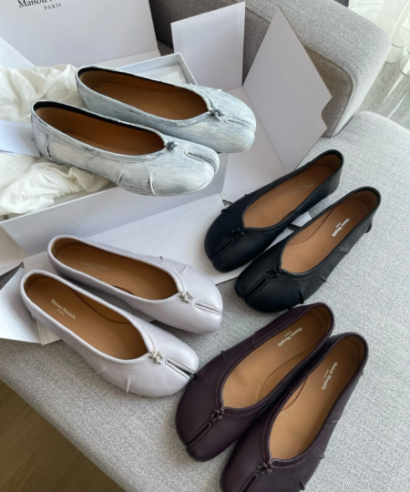Purchase grade [Maison Margiela] MM6 new ruffled toe flat shoes tabi ballet shoes (39)