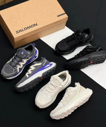SALOMON Black Platform Sneakers