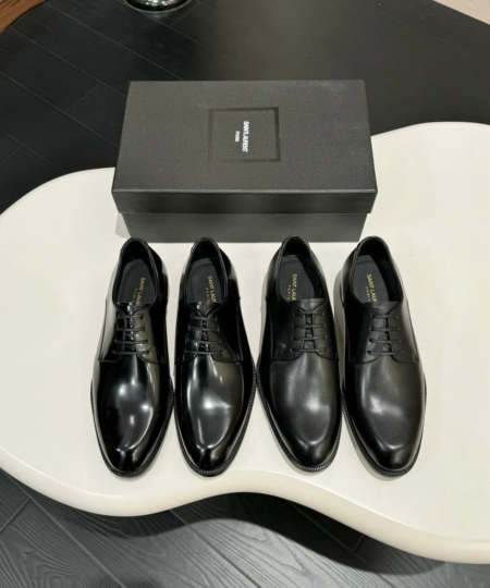 YSL—Saint Laurent men's formal leather shoes (1)