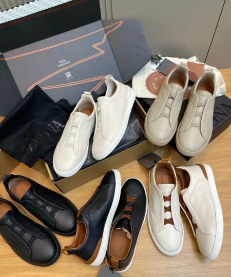 Zegna TS-SECONDSKIN Luxury Business Casual Men's Shoes (1)