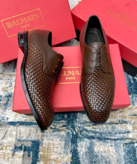 Balmain men's business casual leather shoes (11)
