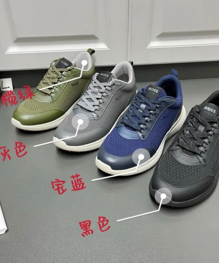 BOSS TTNM EVO knitted leather men's casual sports shoes (37)