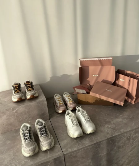 MiuMiu Retro Thick-soled Flyknit Casual Sneakers Daddy Shoes (2)