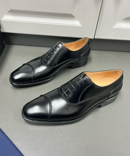 Prada Heavy Industry Top Quality Men's Business Formal Leather Oxford Shoes (2)