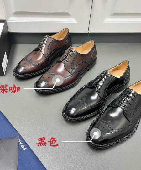 Prada Men's New Business Formal Derby Shoes (1)