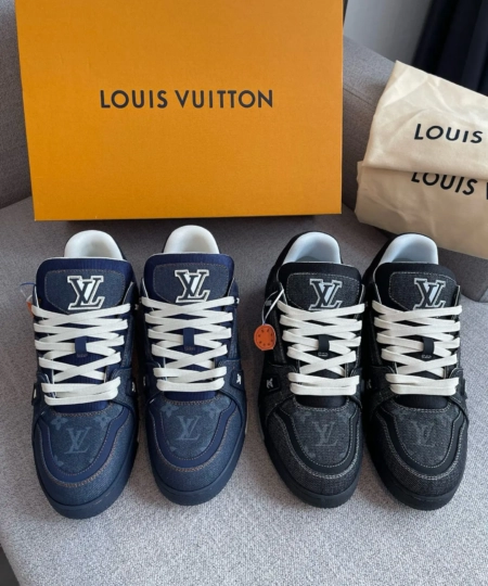 Top purchasing version LV trainer Couple Limited Series Casual Sports Basketball Shoes (1)