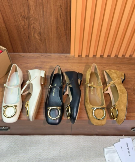 SF Ferragamo Gancini Women's Mary Jane Shoes (2)